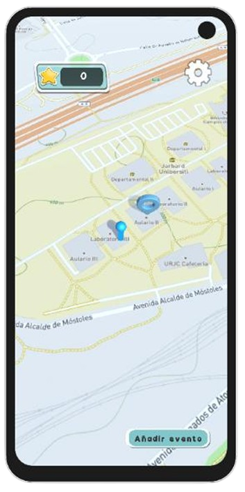 Captura de pantalla de la aplicación InteracTEA